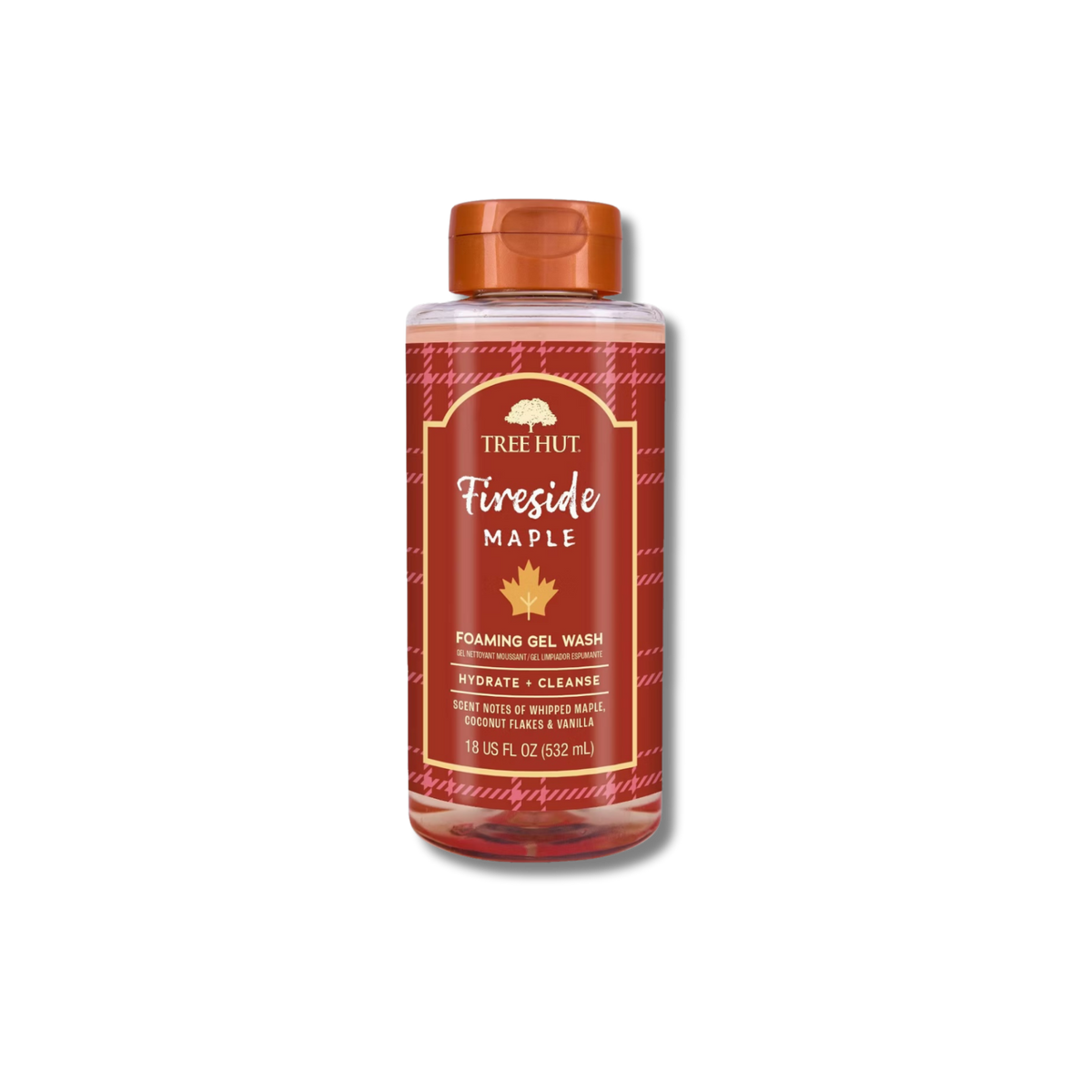Tree Hut Foaming Gel Body Wash - Fireside Maple