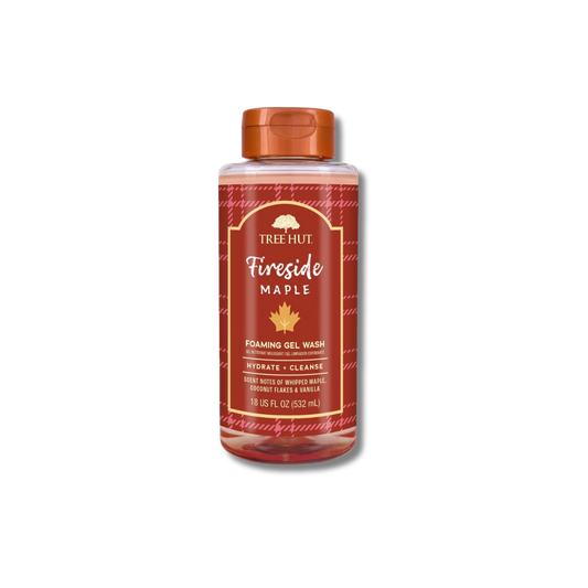 Tree Hut Foaming Gel Body Wash - Fireside Maple