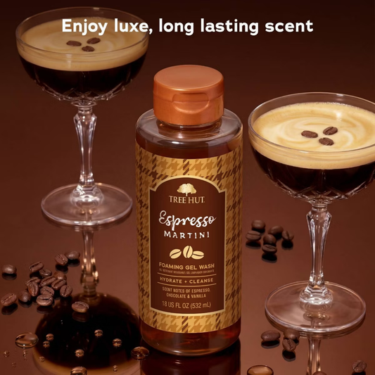 Tree Hut Foaming Gel Body Wash - Espresso Martini