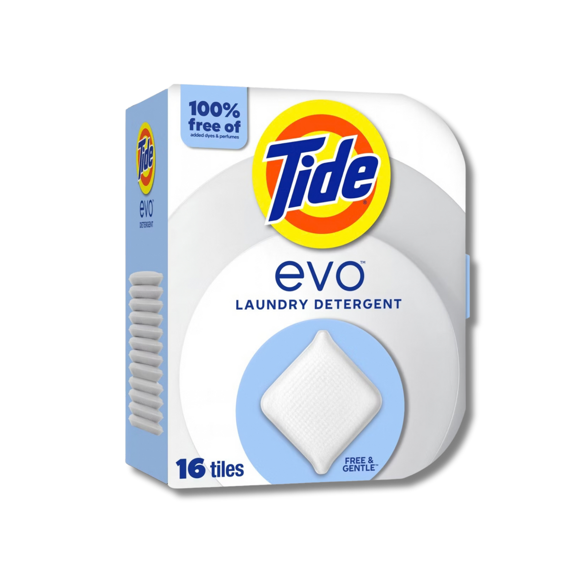 Tide Evo Laundry Detergent Tiles - Free & Gentle (16 Count)