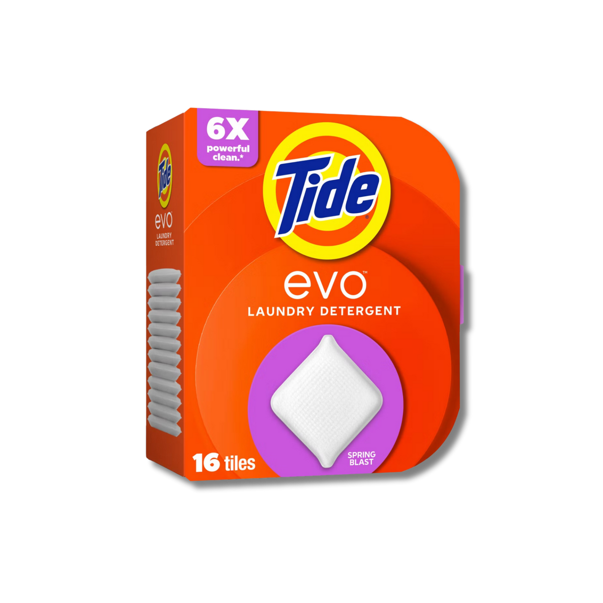 Tide Evo Laundry Detergent Tiles - Spring Blast (16 Count)