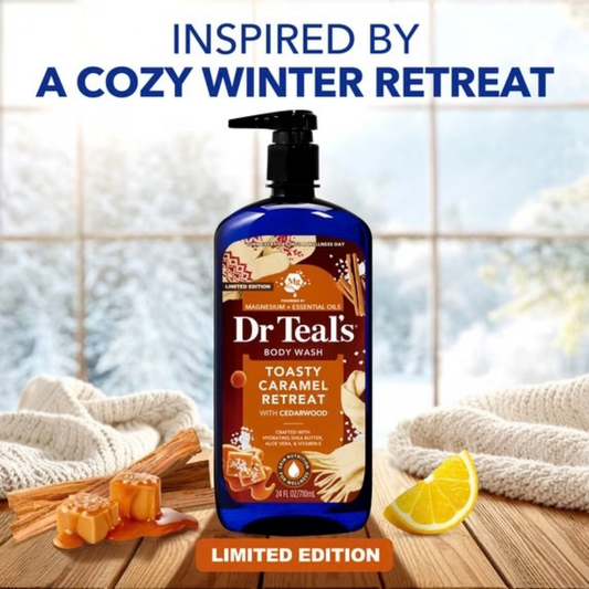 Dr Teal's Body Wash - Toasty Caramel Retreat With Cedarwood