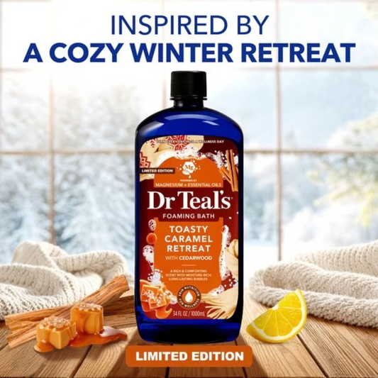 Dr Teal's Foaming Bath - Toasty Caramel Retreat With Cedarwood