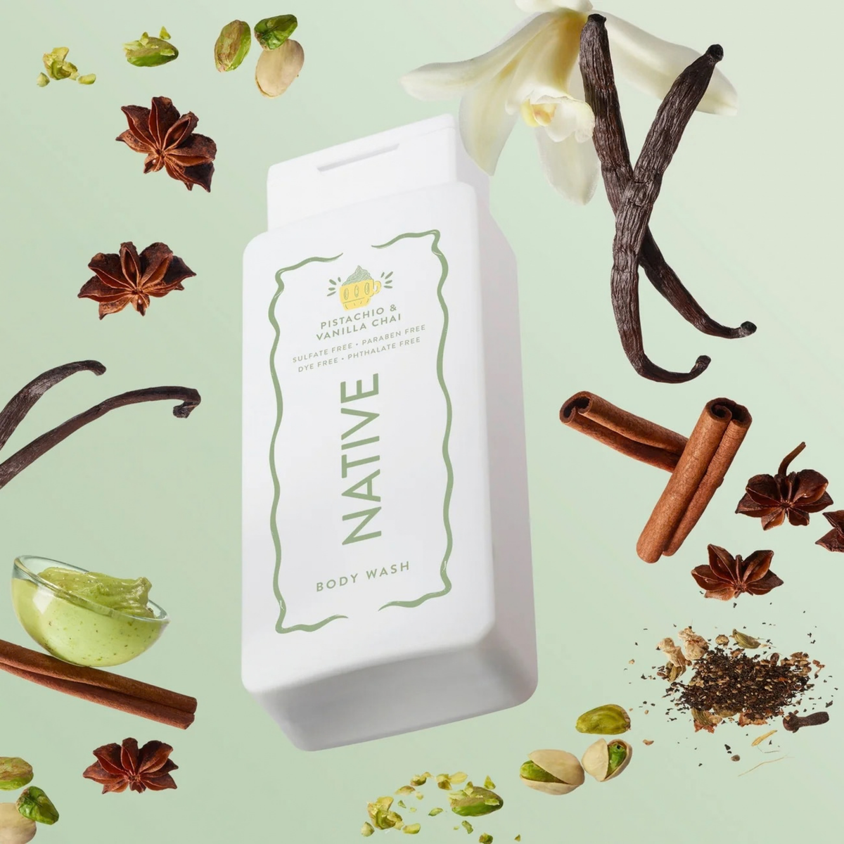 Native Body Wash - Pistachio & Chai