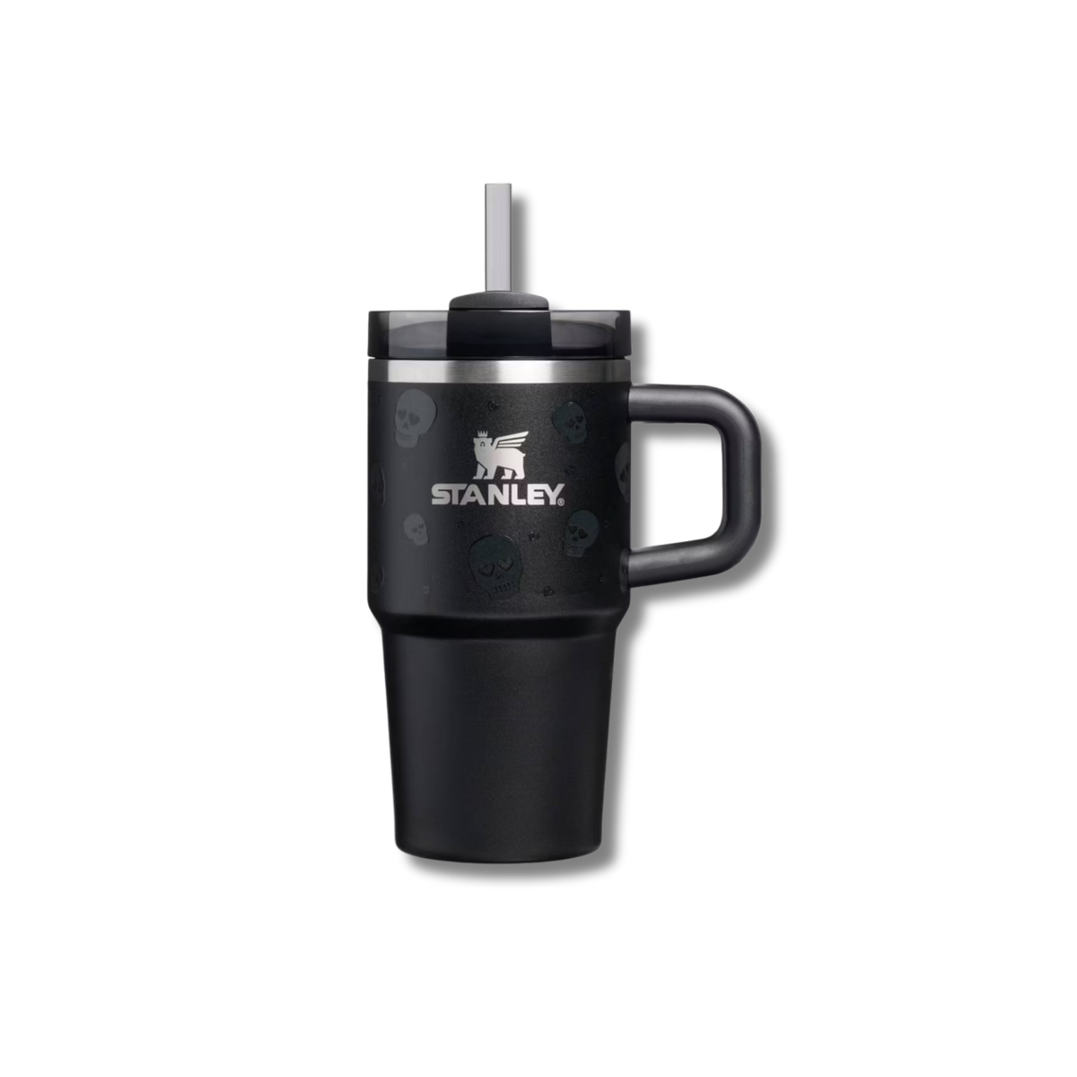 Stanley Quencher H2.0 Tumbler 20oz - Black Skull Glow In Dark