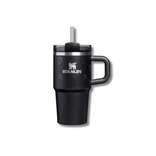 Stanley Quencher H2.0 Tumbler 20oz - Black Skull Glow In Dark