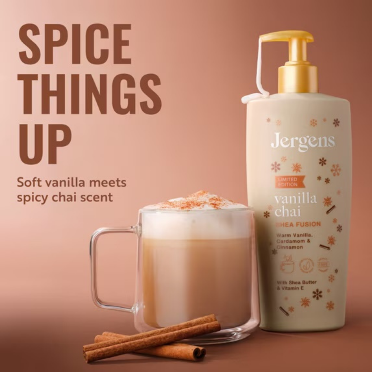 Jergens Shea Fusion Body Lotion - Vanilla Chai