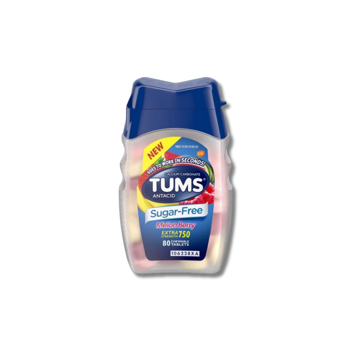 Tums Sugar Free - Melon Berry (80 Count)