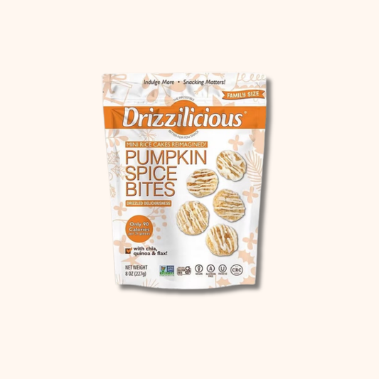 Drizzilicious Rice Cakes Family Size 8oz - Pumpkin Spice Bites