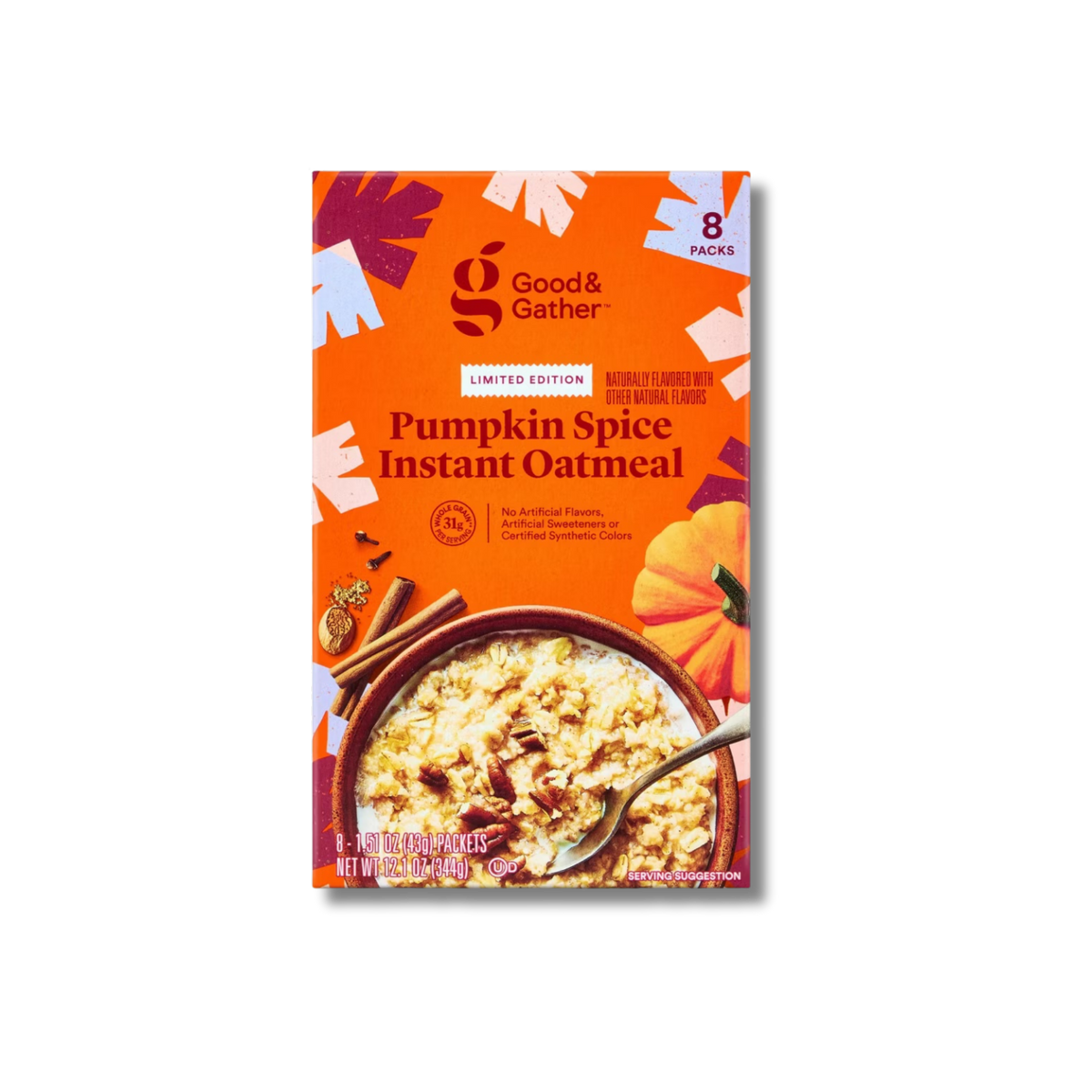 Good & Gather Pumpkin Spice Instant Oatmeal - 8 Packets
