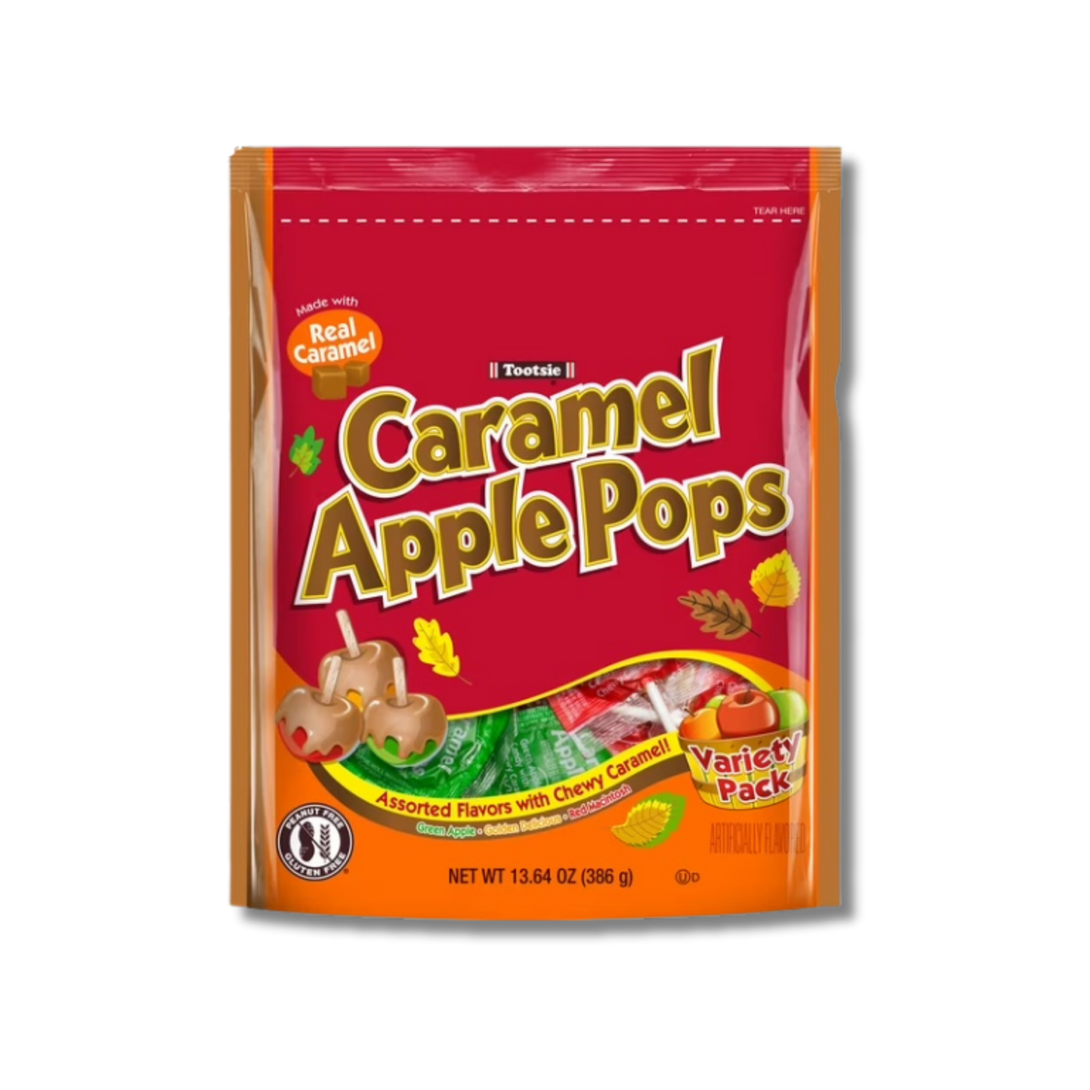 Tootsie Caramel Apple Pops 13.6oz
