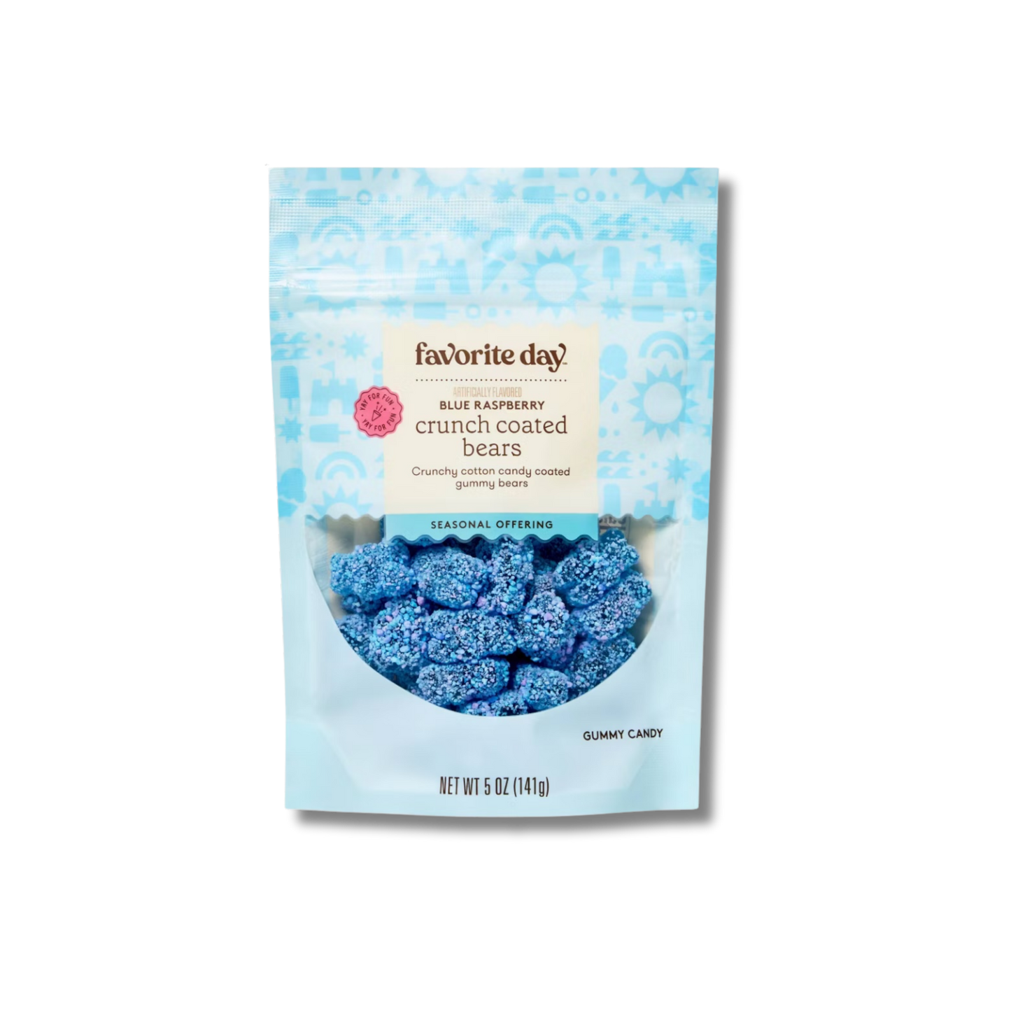 Favourite Day Cotton Candy Crunchy Blue Raspberry Gummy Bears