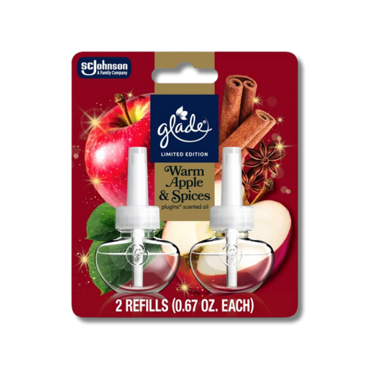 Glade Plug In Refills - Warm Apple & Spices (2 pack)