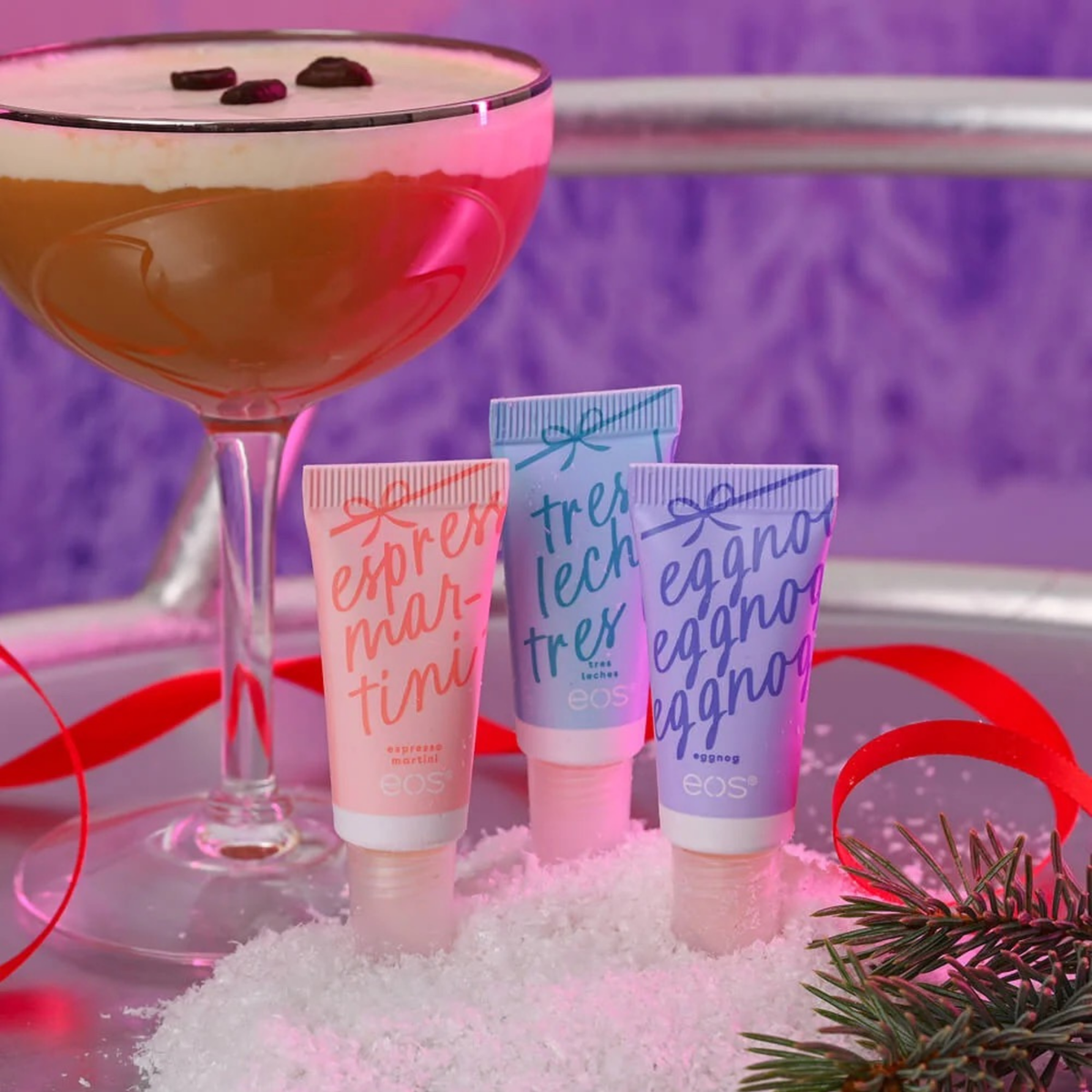 EOS Holiday Collection Super Lip Balm Mini - Sugar, Spice & Everything Nice (3 Pack)