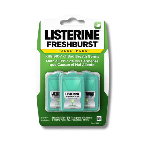Listerine PocketPaks Portable Fresh Breath Strips - Spearmint
