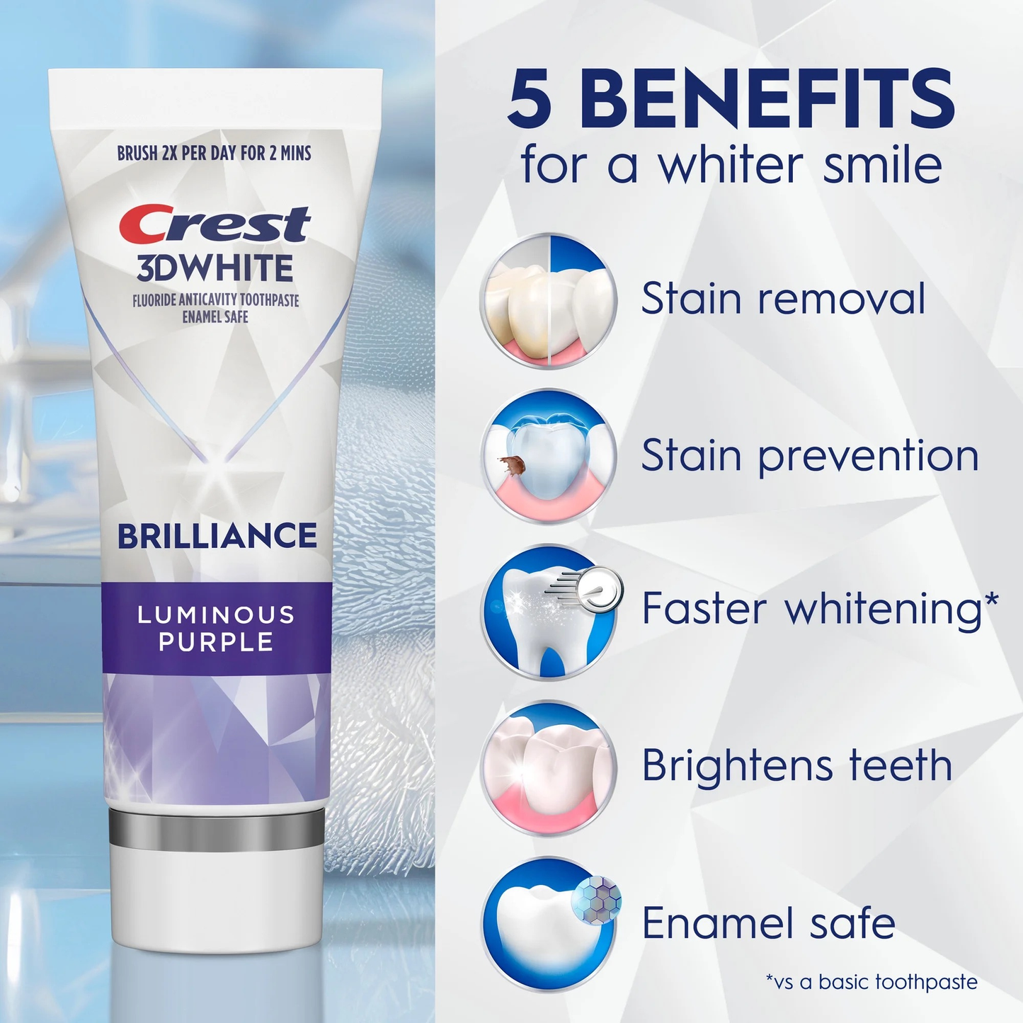 Crest 3D White Brilliance Luminous Purple