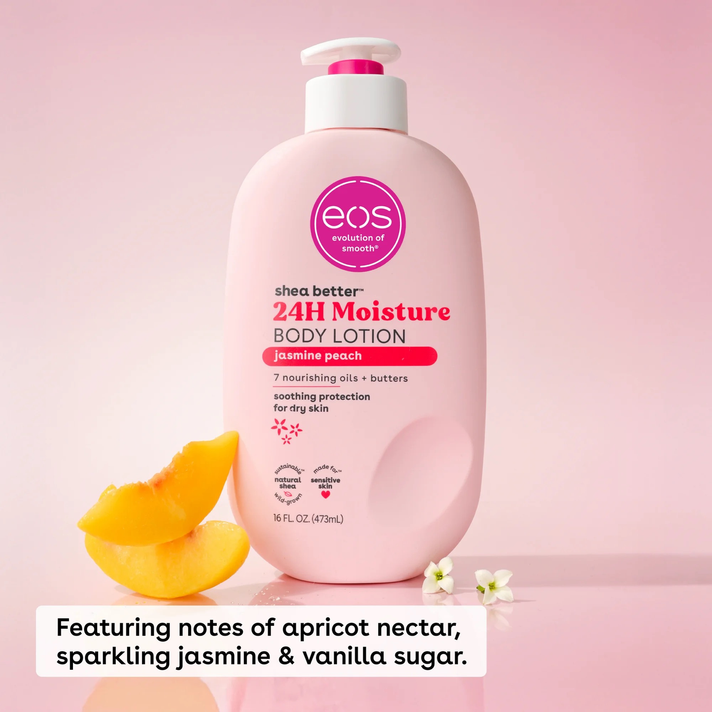 EOS Shea Better Body Lotion - Jasmine Peach