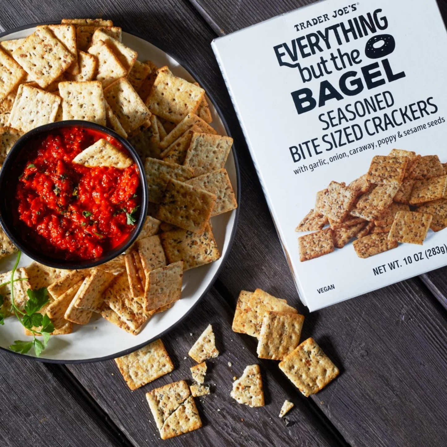 Trader Joe's Everything But The Bagel Seasoned Crackers