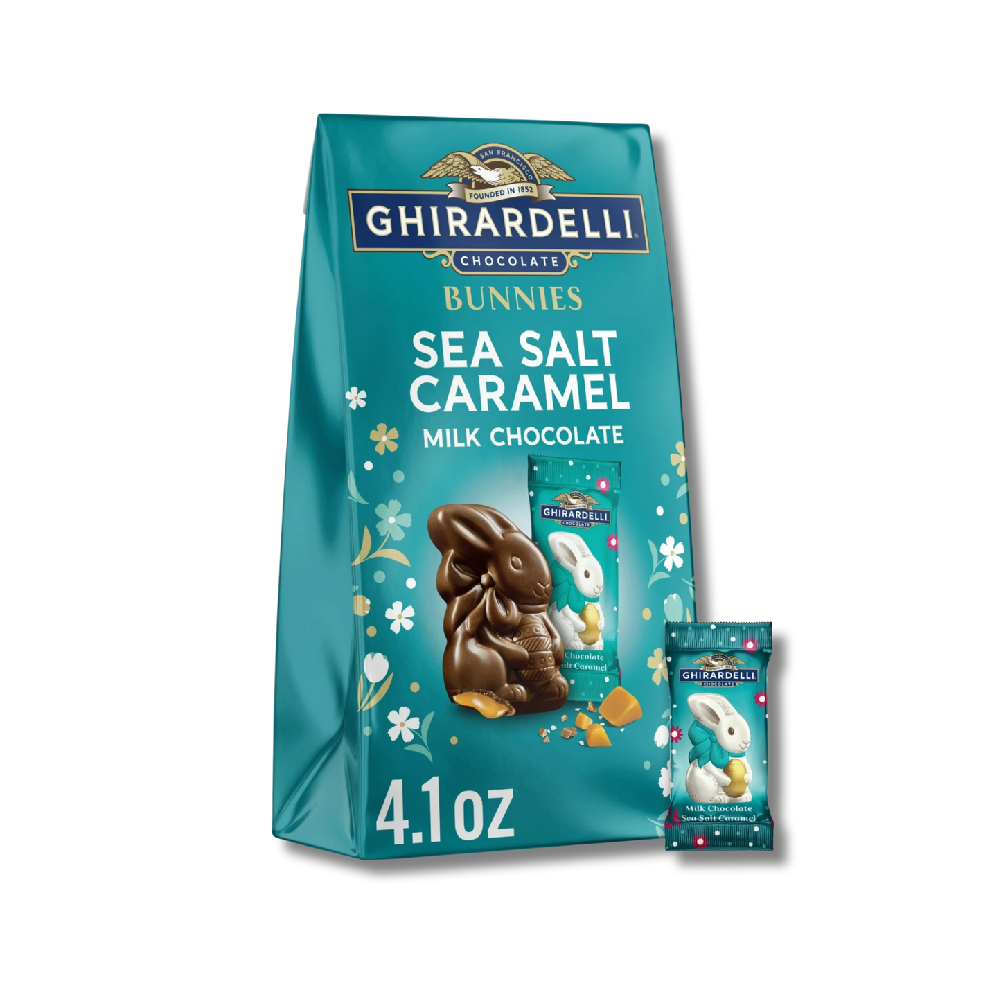 Ghiradelli Easter Bunnies - Milk Chocolate with Sea Salt Caramel