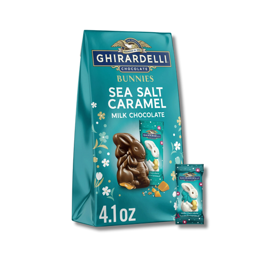 Ghiradelli Easter Bunnies - Milk Chocolate with Sea Salt Caramel