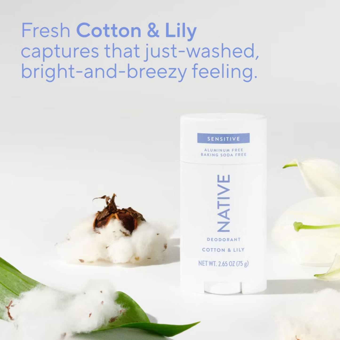 Native Sensitive Deodorant - Cotton & Lily