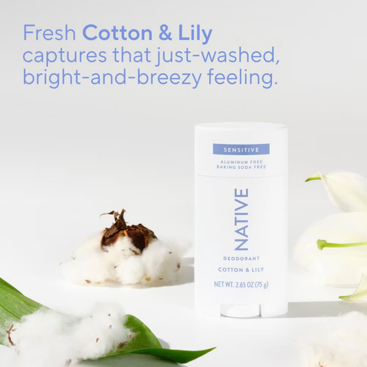 Native Sensitive Deodorant - Cotton & Lily