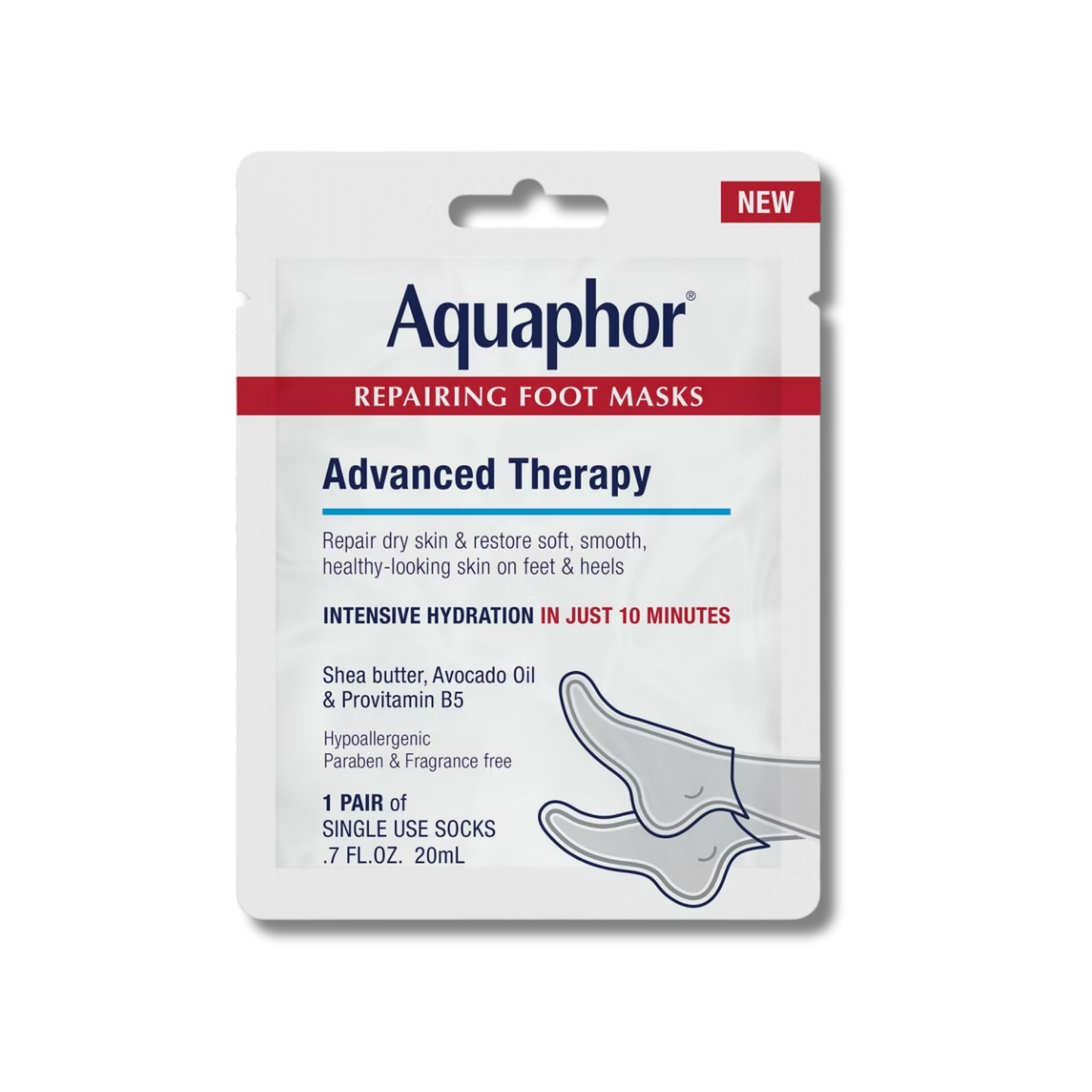 Aquaphor Advanced Therapy Repairing Foot Mask