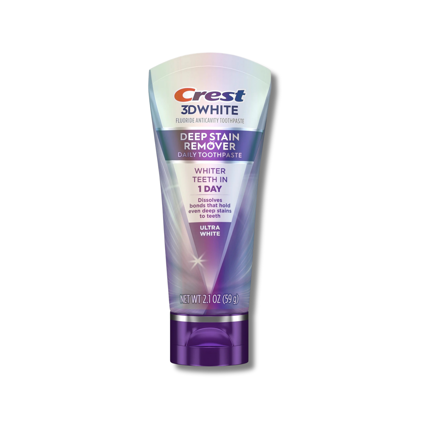 Crest 3D White Deep Stain Remover Daily Toothpaste - Ultra White 2.1oz