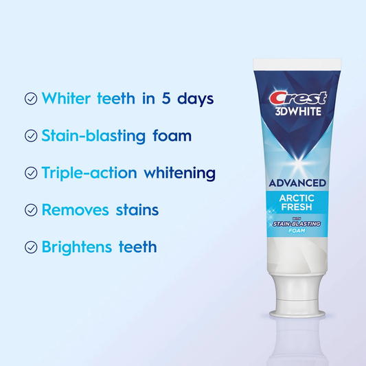 Crest 3D White Advanced Teeth Whitening Toothpaste - Arctic Fresh