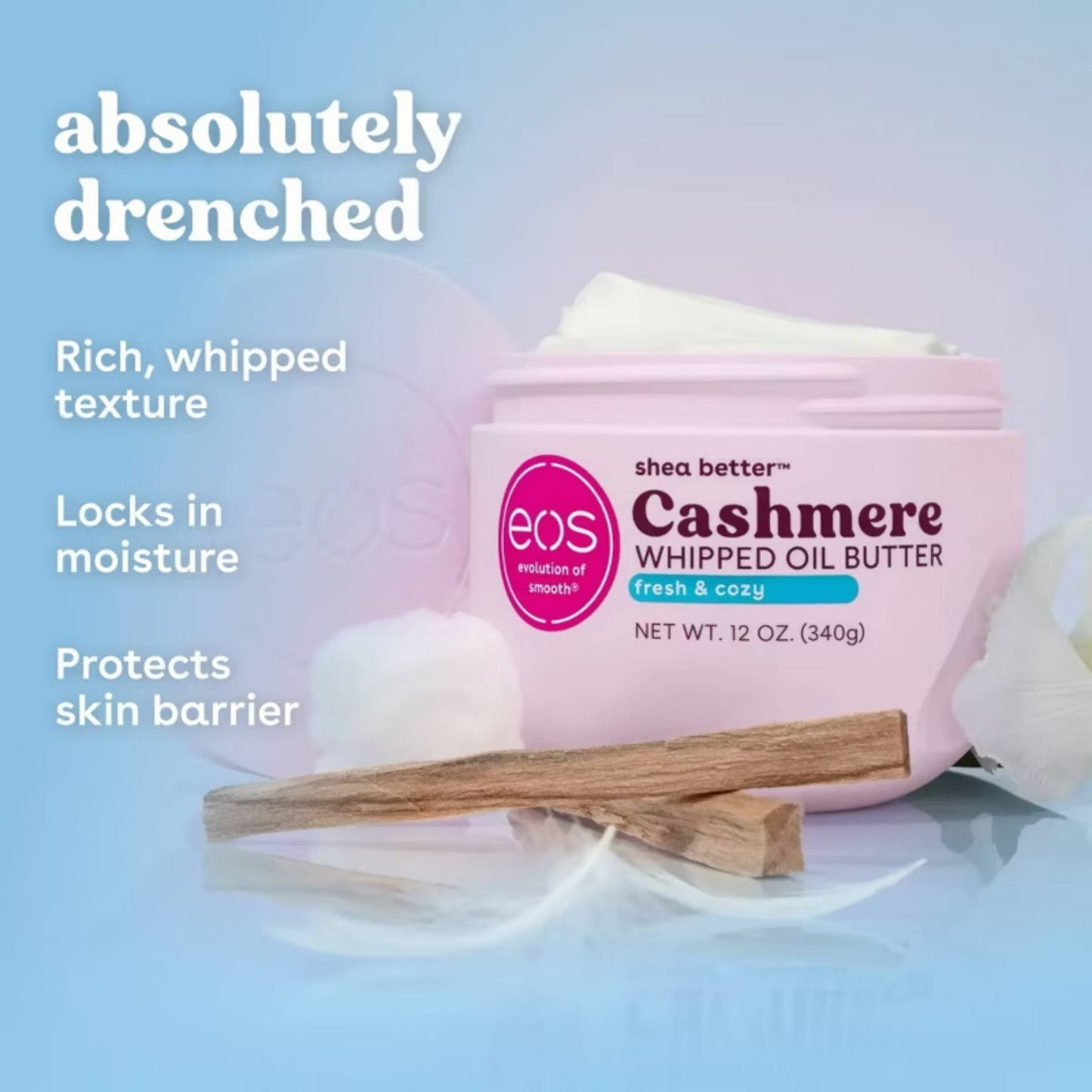 EOS Cashmere Whipped Oil Butter - Fresh & Cozy
