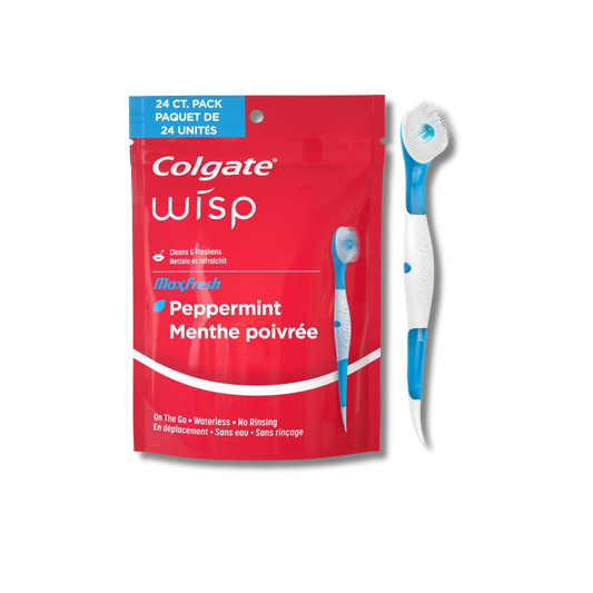 Colgate Max Fresh Wisp Disposable Travel Toothbrushes - 24pk