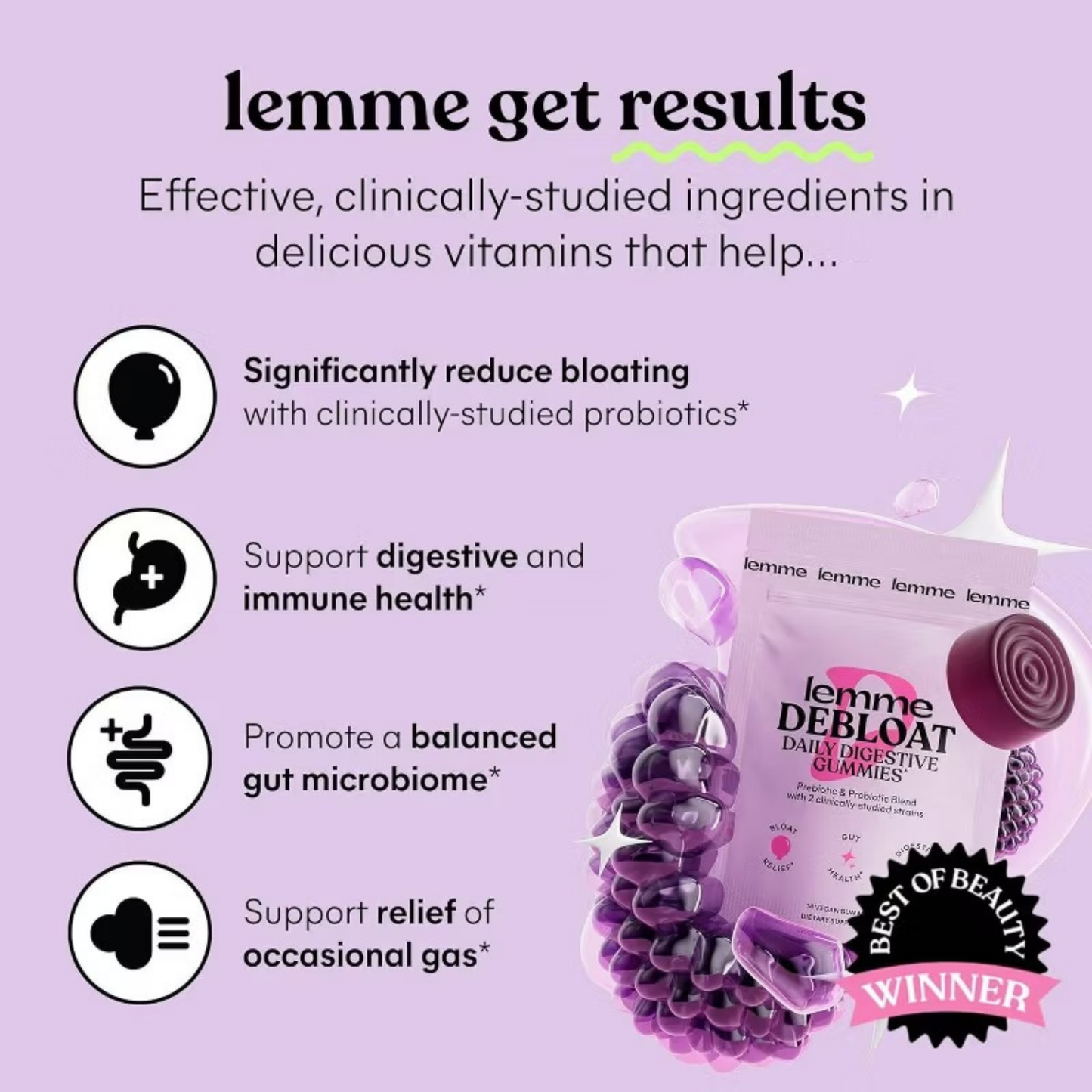 Lemme Debloat Gummies Mini - 7 Day Supply