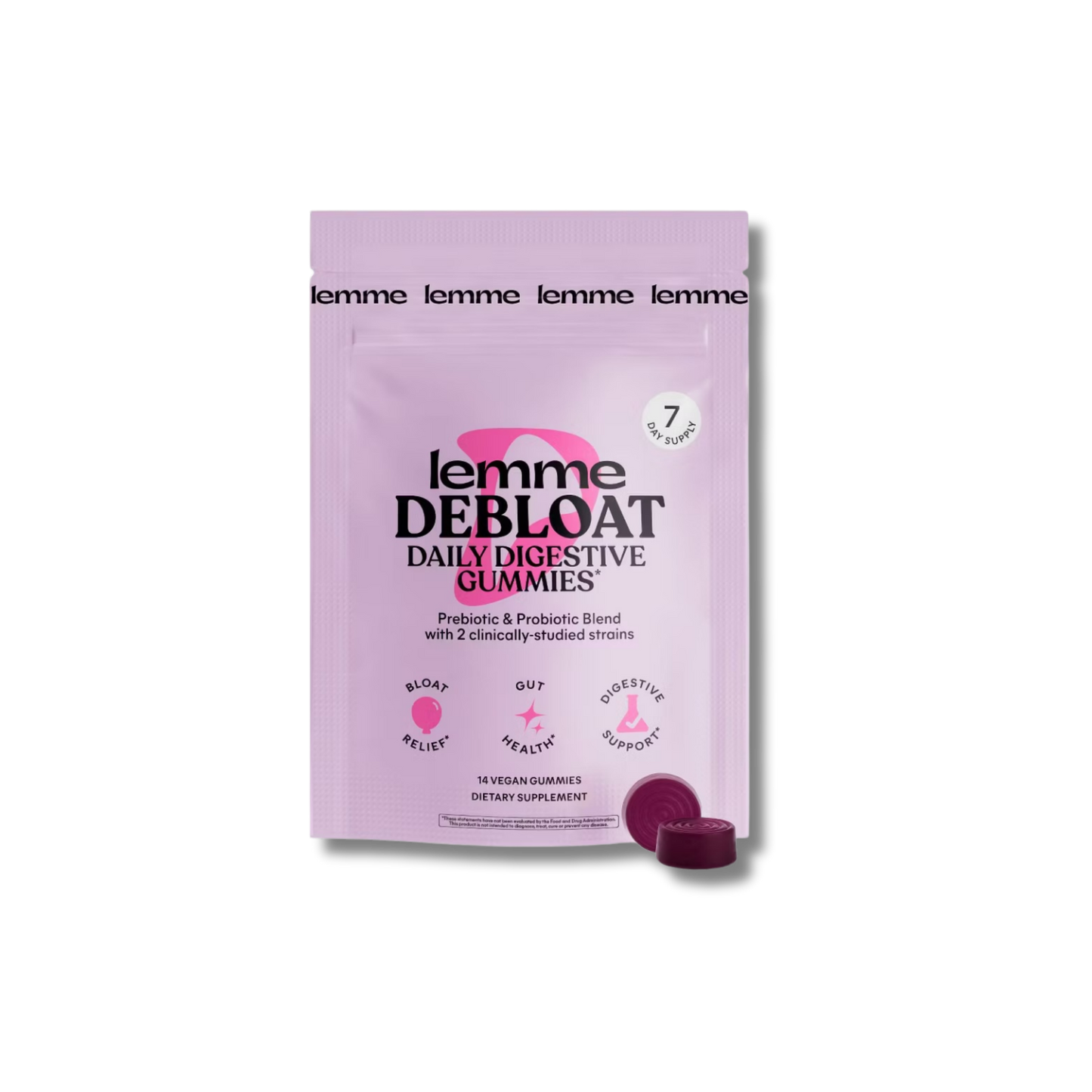 Lemme Debloat Gummies Mini - 7 Day Supply