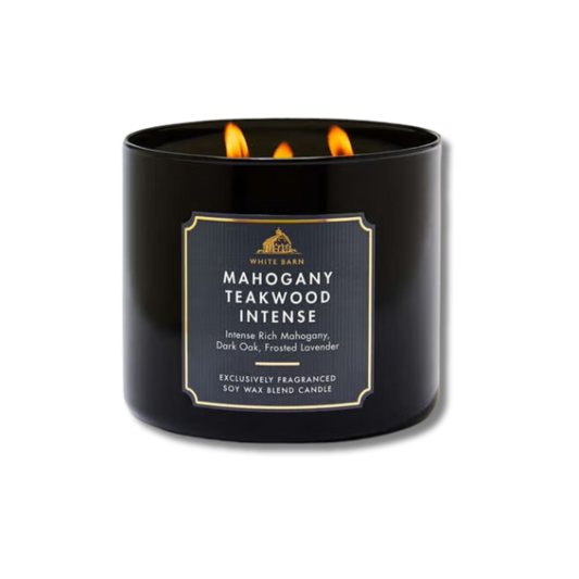Bath & Body Works 3 Wick Candle - Mahogany Teakwood