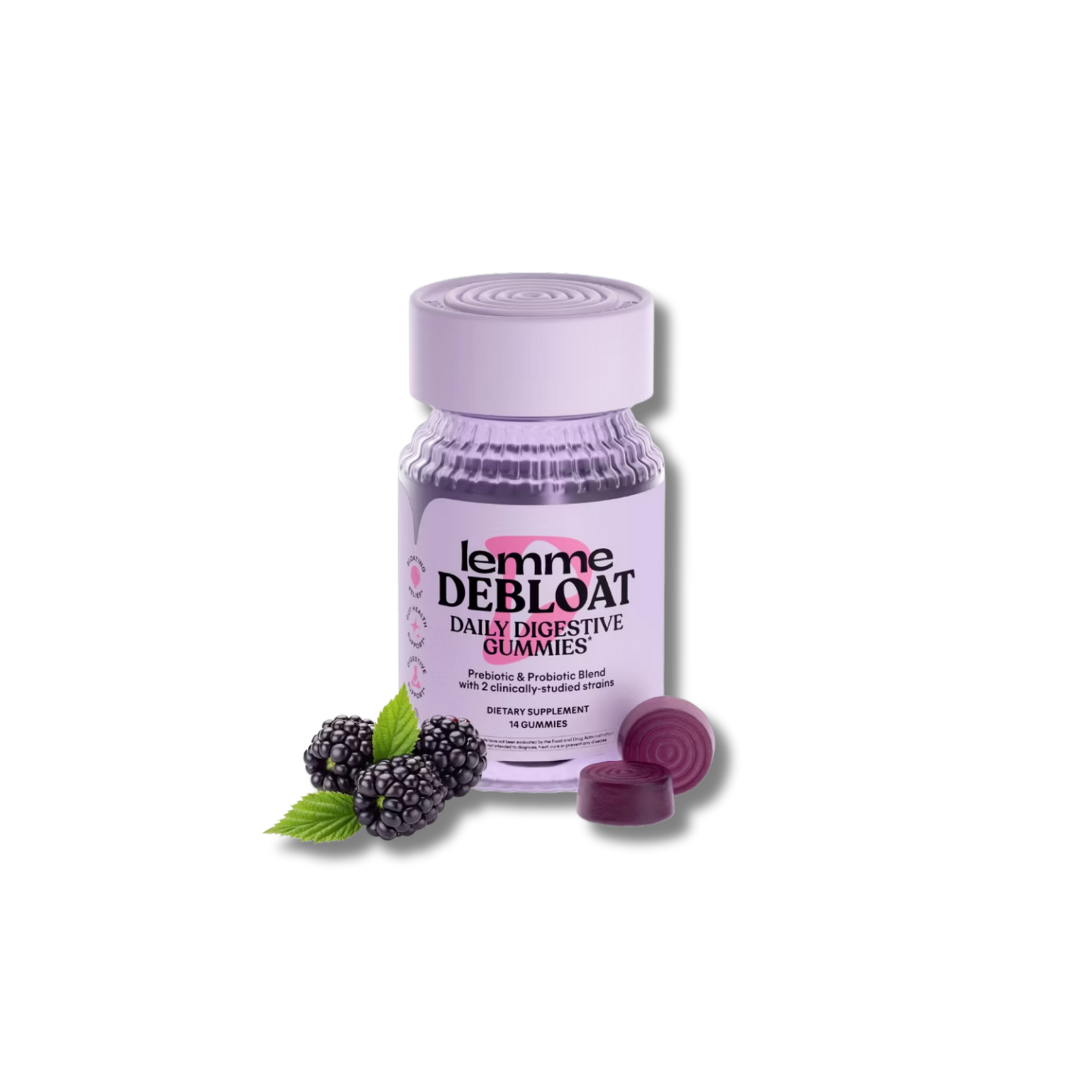 Lemme Debloat Gummies Mini Bottle  - 14 Day Supply