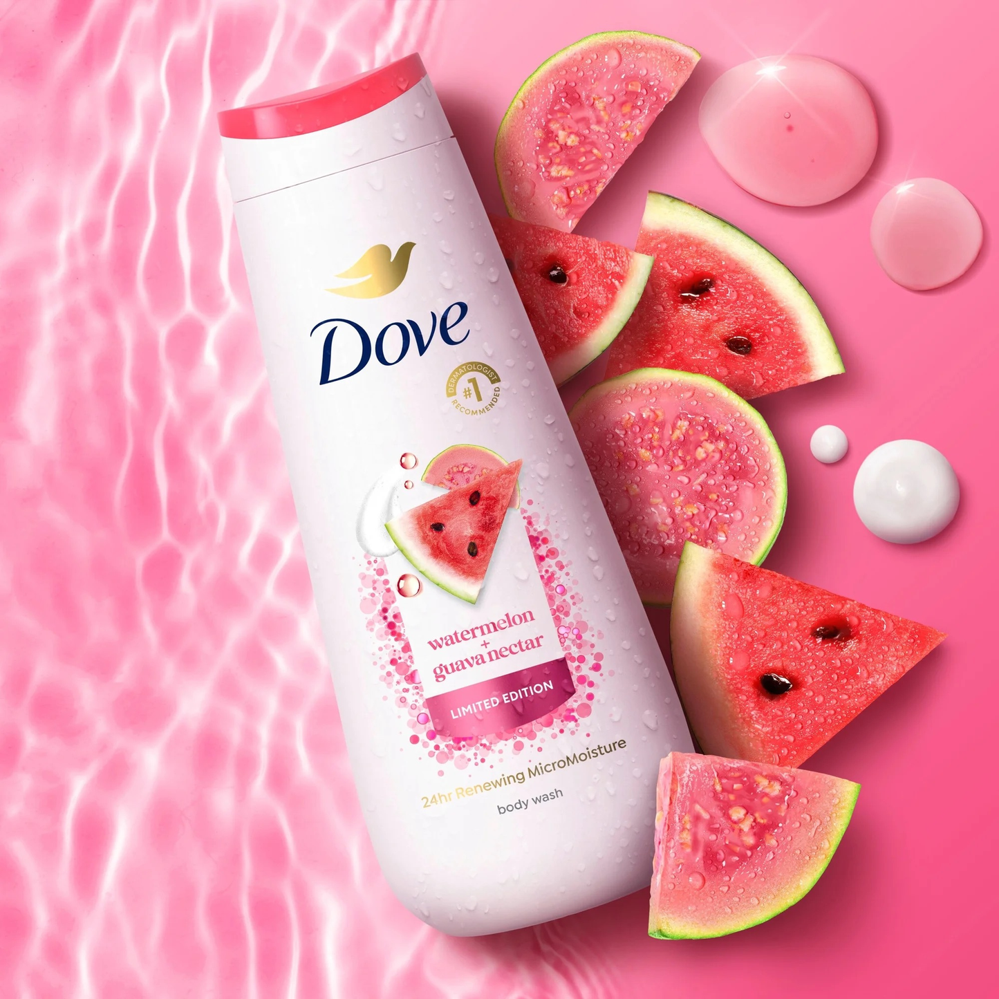 Dove Beauty Replenishing Body Wash - Watermelon & Guava Nectar