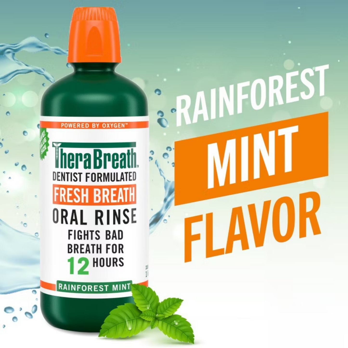 TheraBreath Fresh Breath Mouthwash - Rainforest Mint