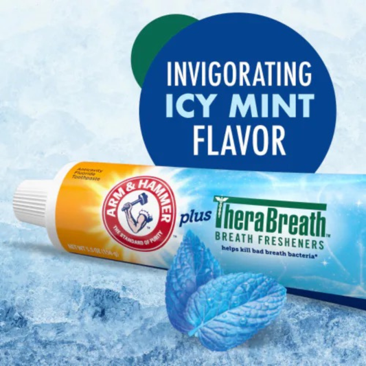 Arm & Hammer Plus TheraBreath Toothpaste - Invigorating Icy Mint