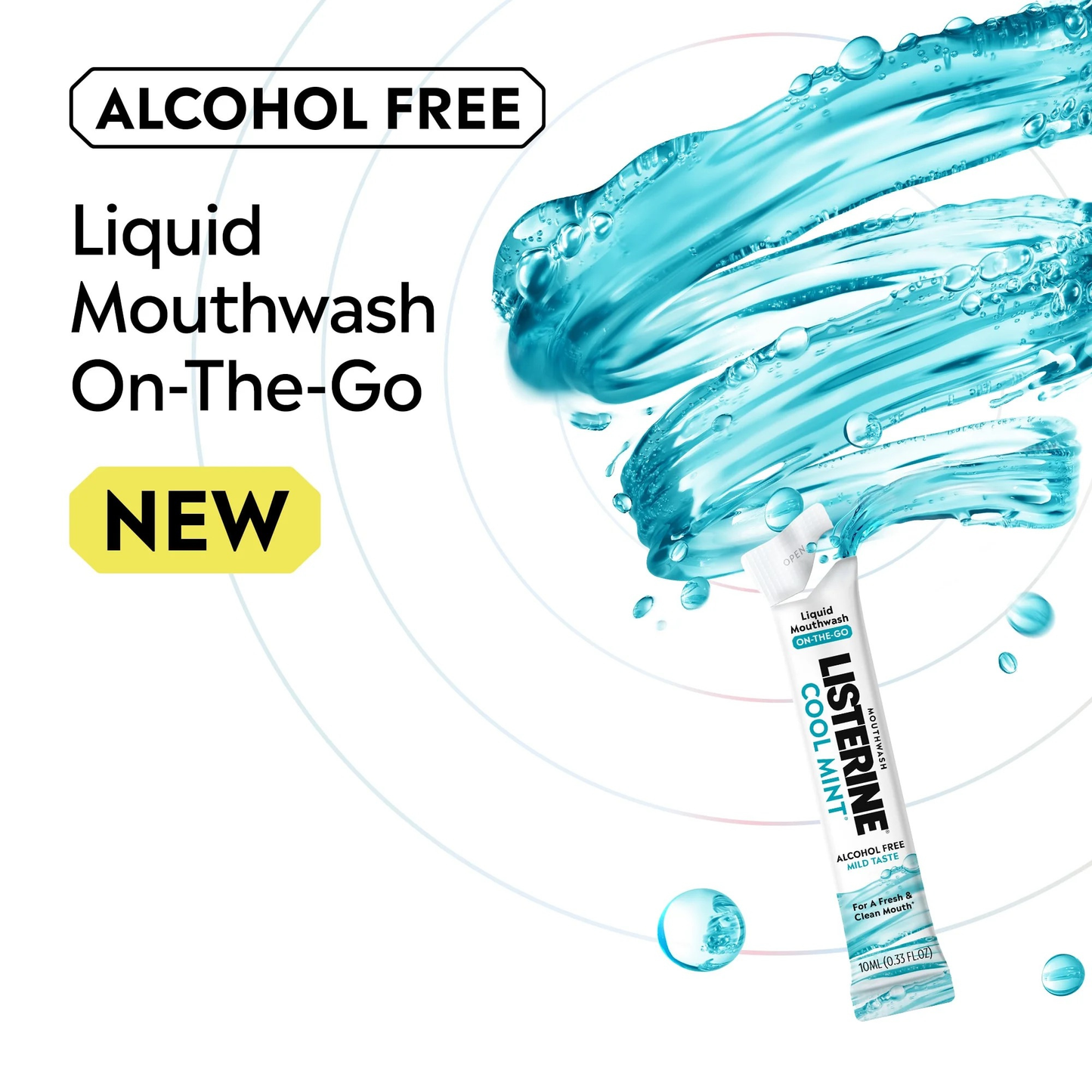 Listerine Ơn The Go Mouthwash Packets - Cool Mint