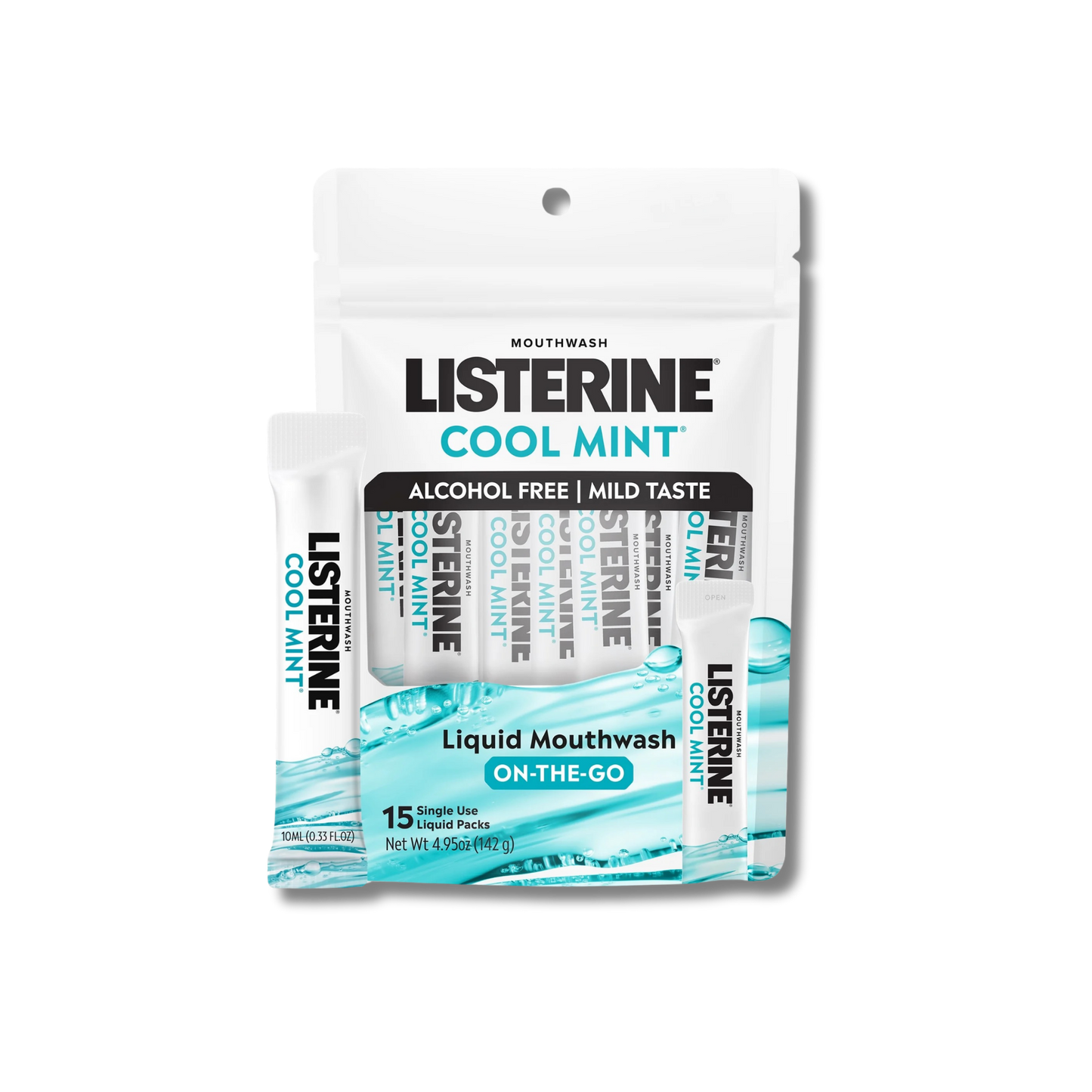 Listerine Ơn The Go Mouthwash Packets - Cool Mint