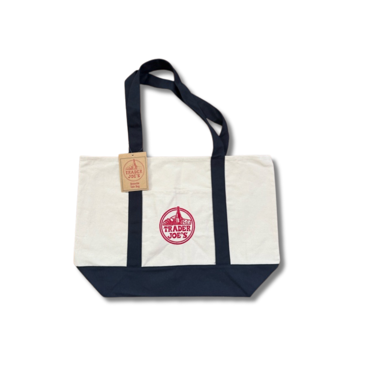 Trader Joe's Large Navy Tote Bag