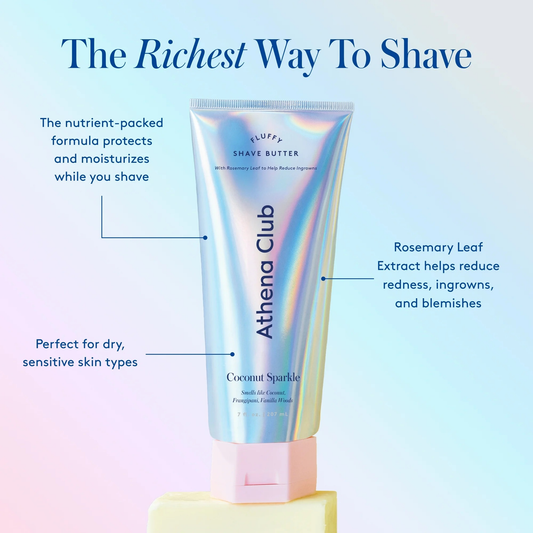 Athena Club Fluffy Shave Butter - Coconut Sparkle