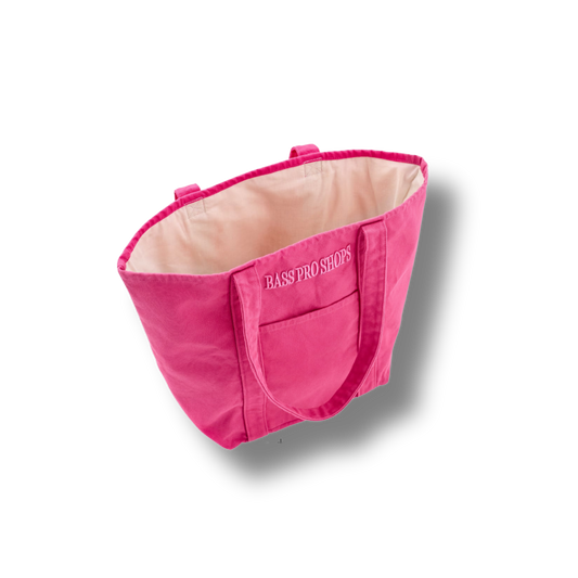 Bass Pro Canvas Tote Bag - Pink