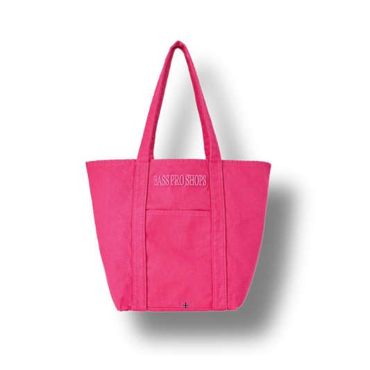 Bass Pro Canvas Tote Bag - Pink