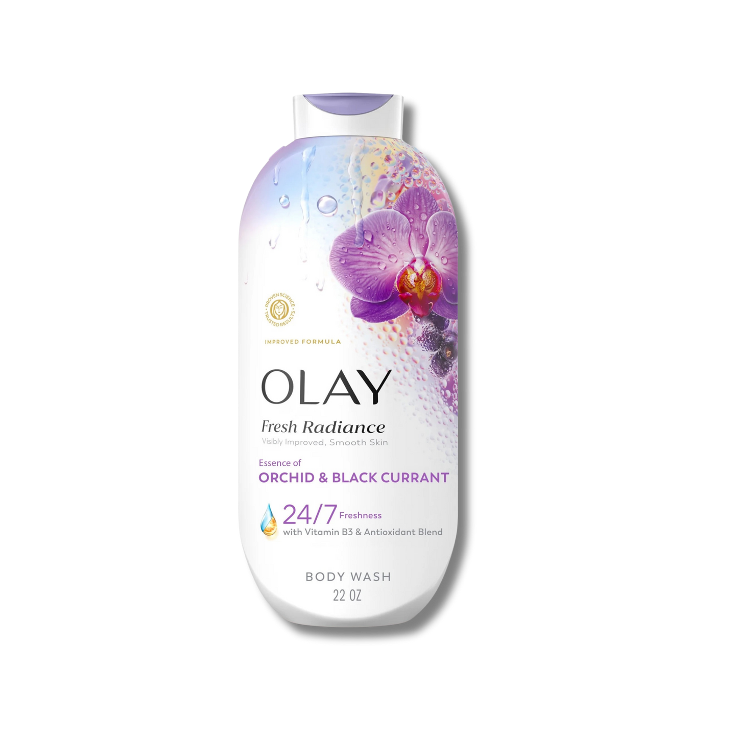 Olay Fresh Radiance Body Wash - Orchid & Blackcurrant
