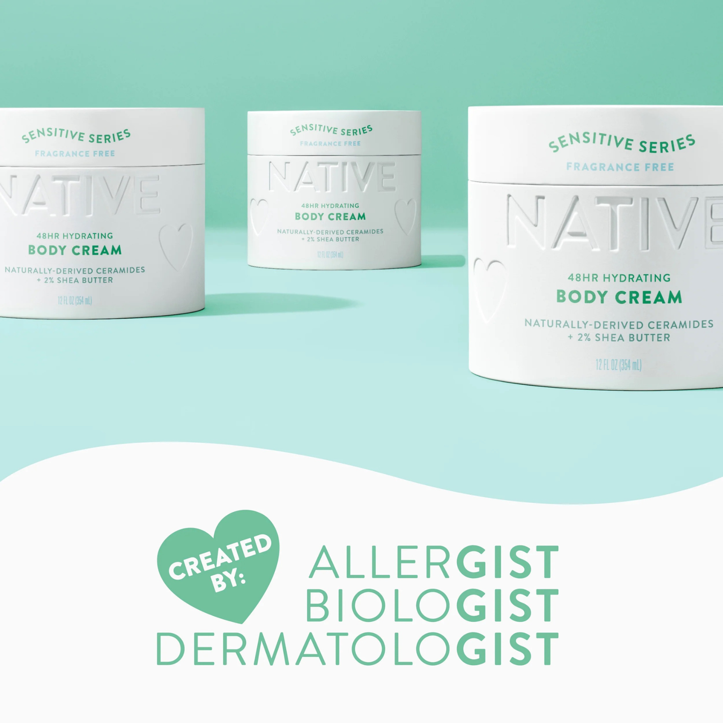 Native Sensitive Skin Series Body Cream - Fragrance Free