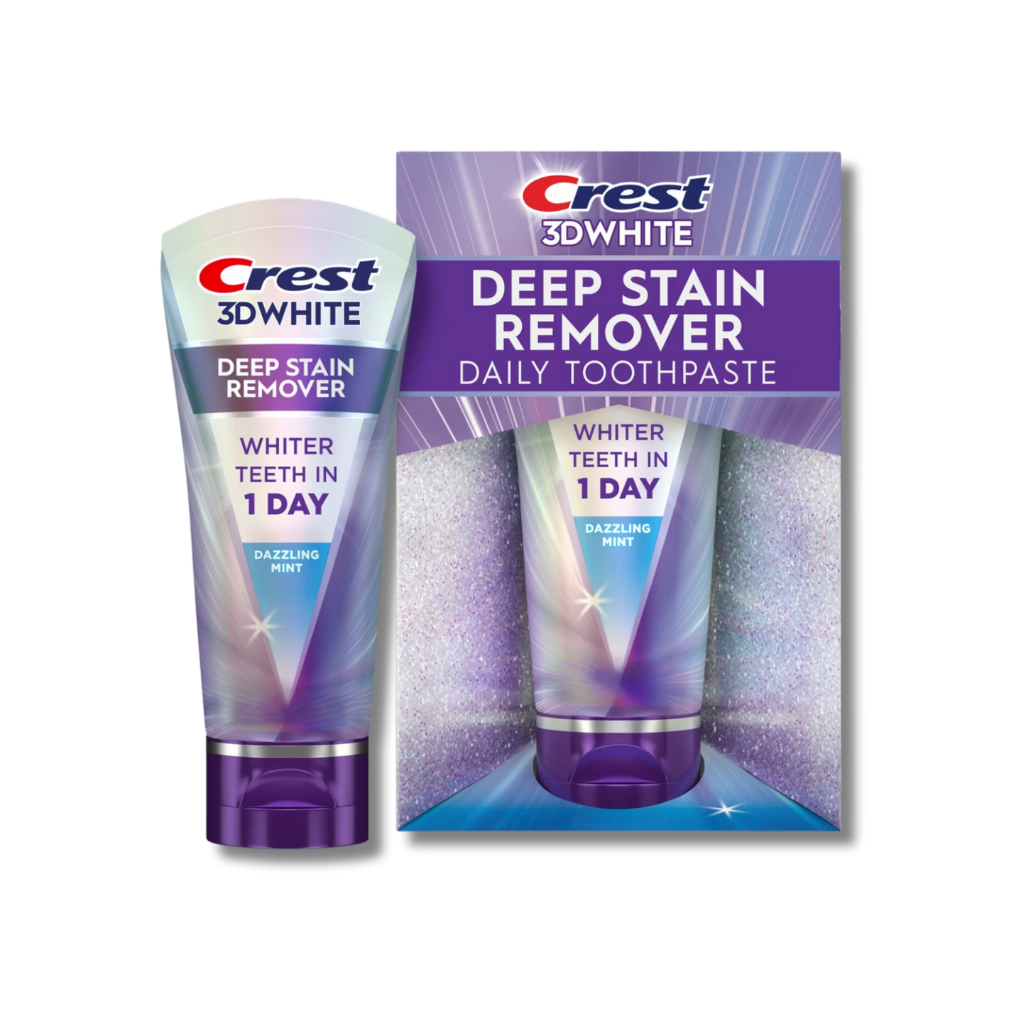Crest 3D White Deep Stain Remover Daily Toothpaste - Dazzling Mint 2.1oz