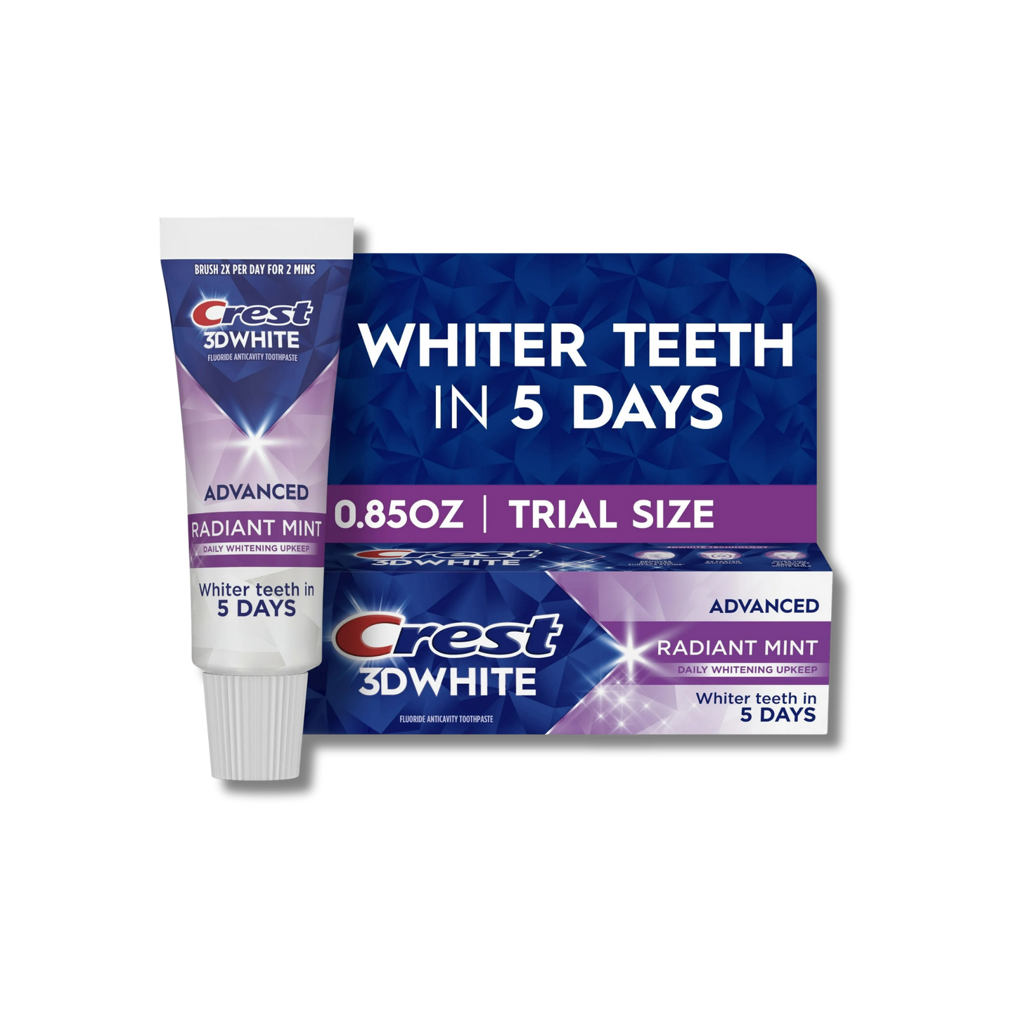 Crest 3D White Teeth Whitening Toothpaste - Travel Mini