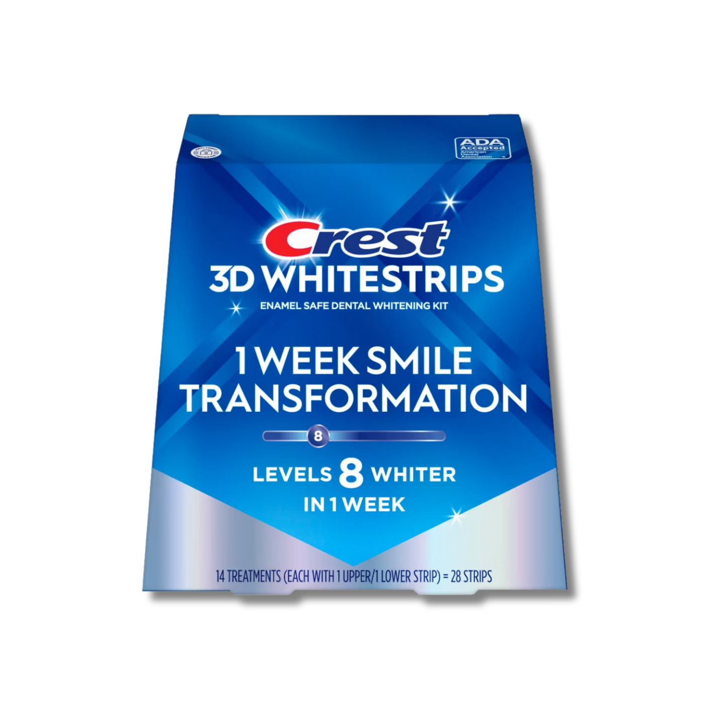 Crest 3D Whitestrips Teeth Whitening Kit - 1 Week Smile Transformation (14 treatments)