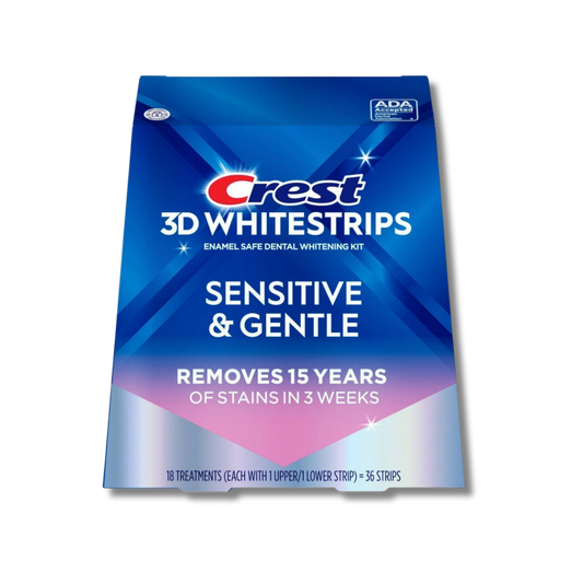 Crest 3D White Sensitive & Gentle Teeth Whitening Kit (18 Treatments)